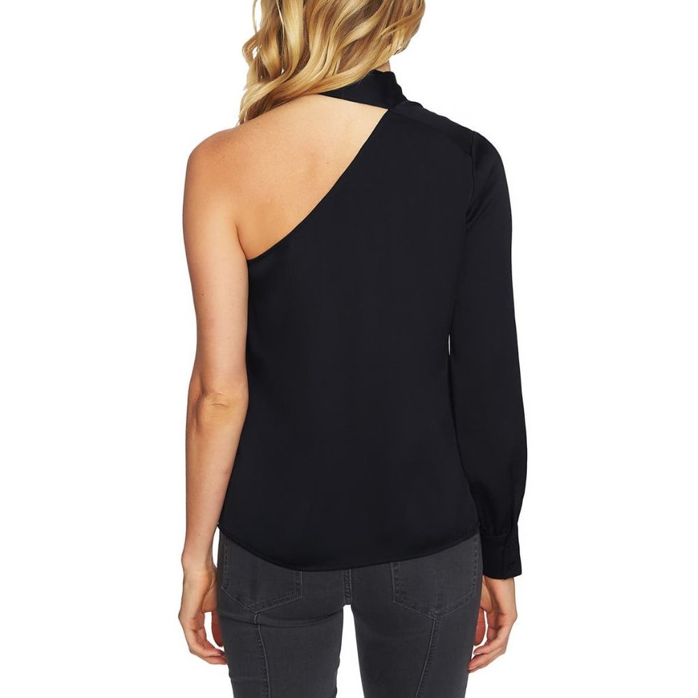 1. State Black One-Shoulder Blouse - Picture 2 of 5